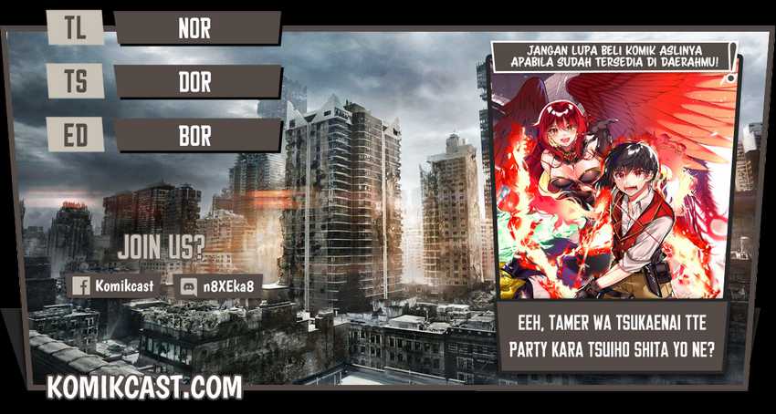 Baca Komik Eeh, Tamer wa Tsukaenai tte Party kara Tsuiho Shita yo ne? Chapter 01.1 Gambar 1