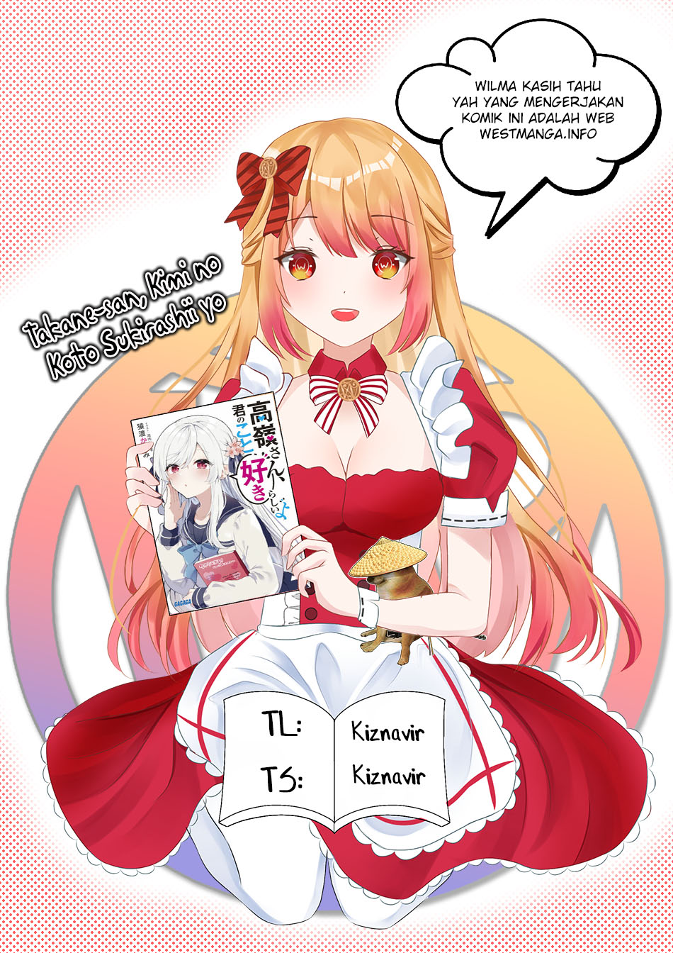 Baca Komik Takane-san, Kimi no Koto Sukirashii yo Chapter 01.1 Gambar 1