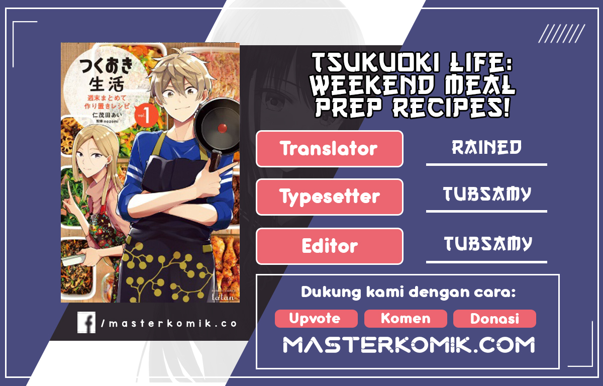 Baca Komik Tsukuoki Life: Weekend Meal Prep Recipes! Chapter 02 Gambar 1