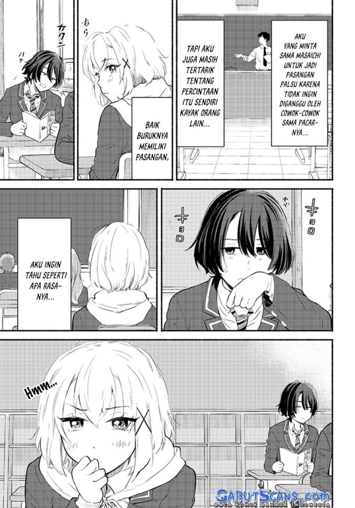 Nee, Mou Isso Tsukiacchau? Osananajimi no Bishoujo ni Tanomarete, Camo Kareshi Hajimemashita Chapter 04 Gambar 12