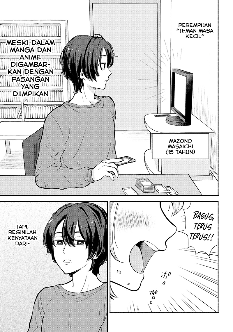 Nee, Mou Isso Tsukiacchau? Osananajimi no Bishoujo ni Tanomarete, Camo Kareshi Hajimemashita Chapter 01.1 Gambar 6