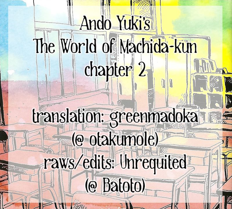 Baca Komik Machida-kun no Sekai Chapter 02 Gambar 1