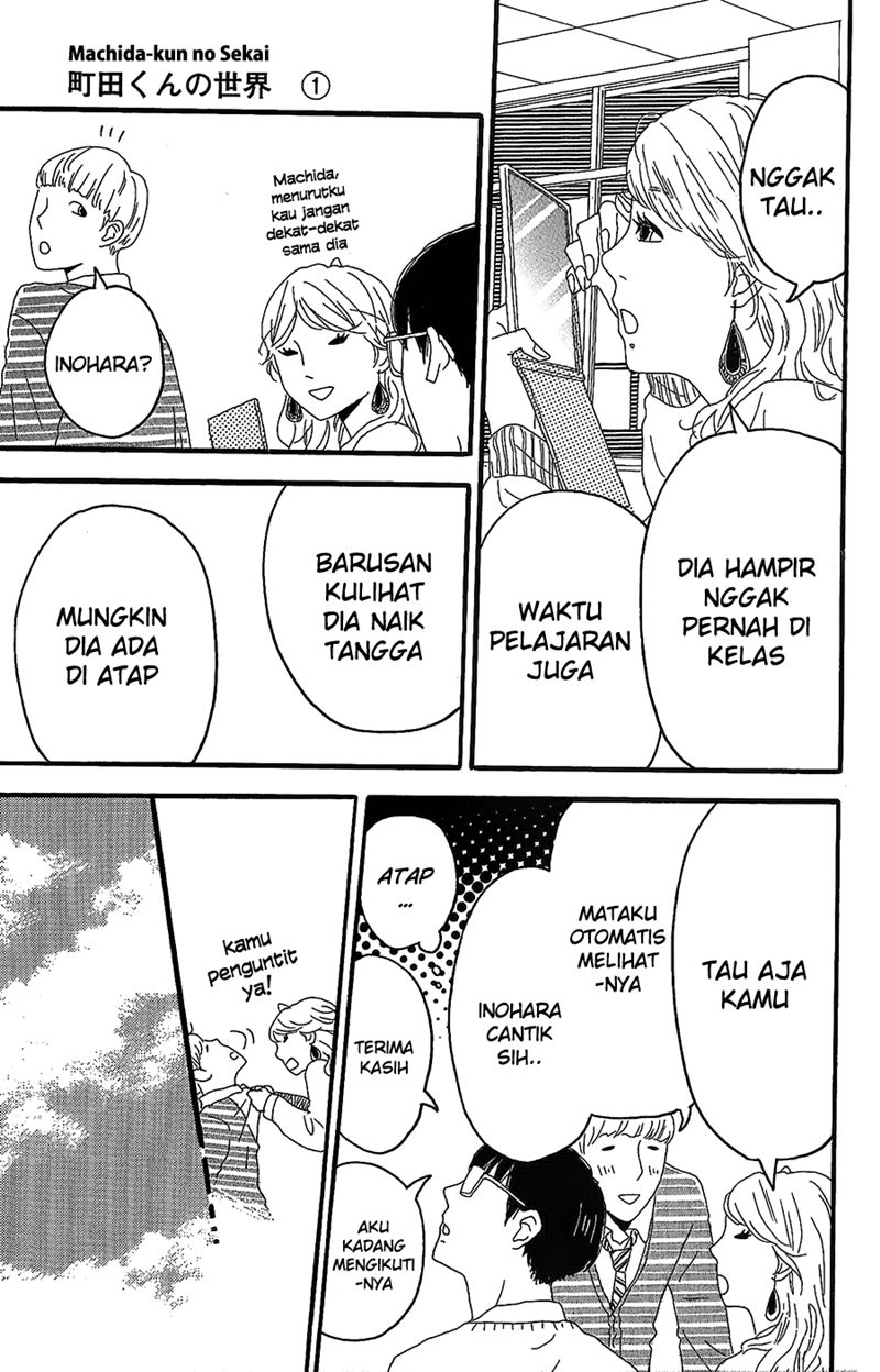 Machida-kun no Sekai Chapter 02 Gambar 18
