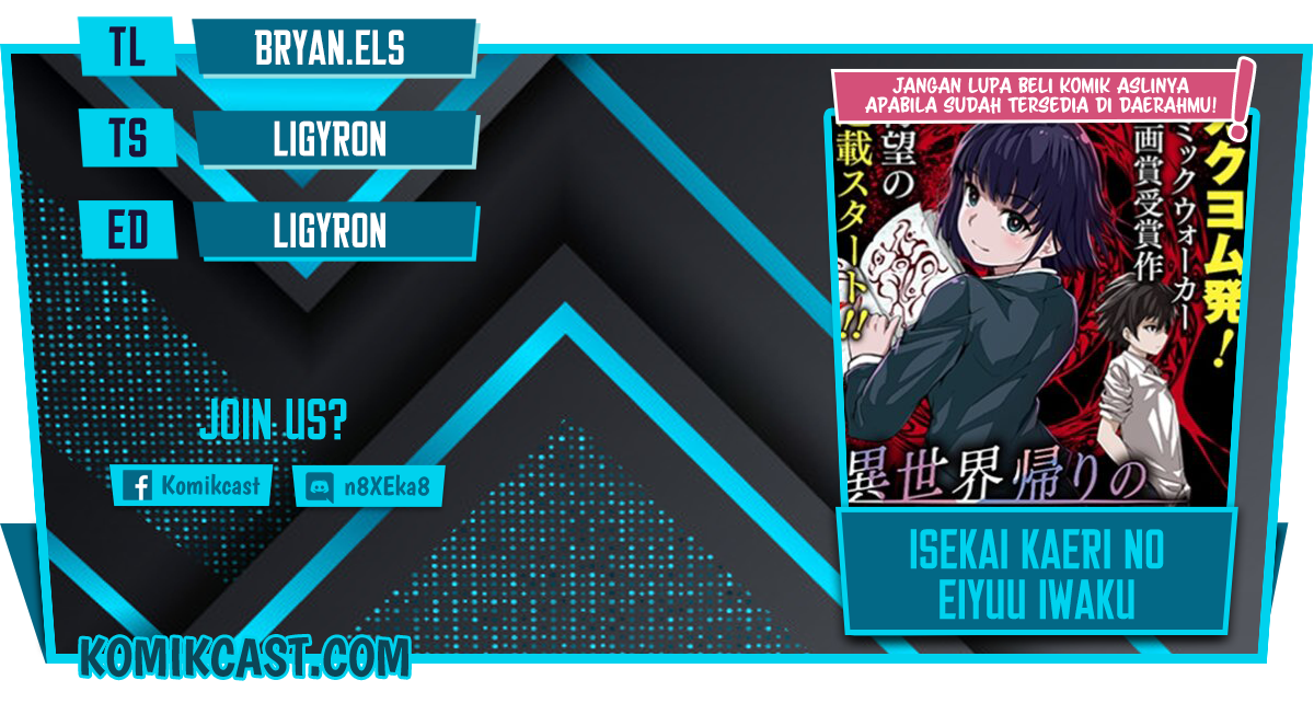 Baca Komik Isekai Kaeri no Eiyuu Iwaku Chapter 01.2 Gambar 1