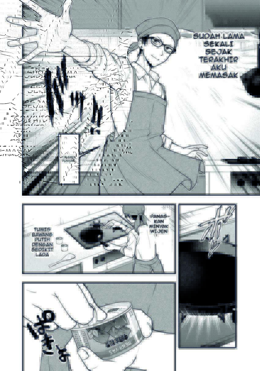 Hagoromo-sensei wa Kyou mo Kanzume Chapter 01 Gambar 21