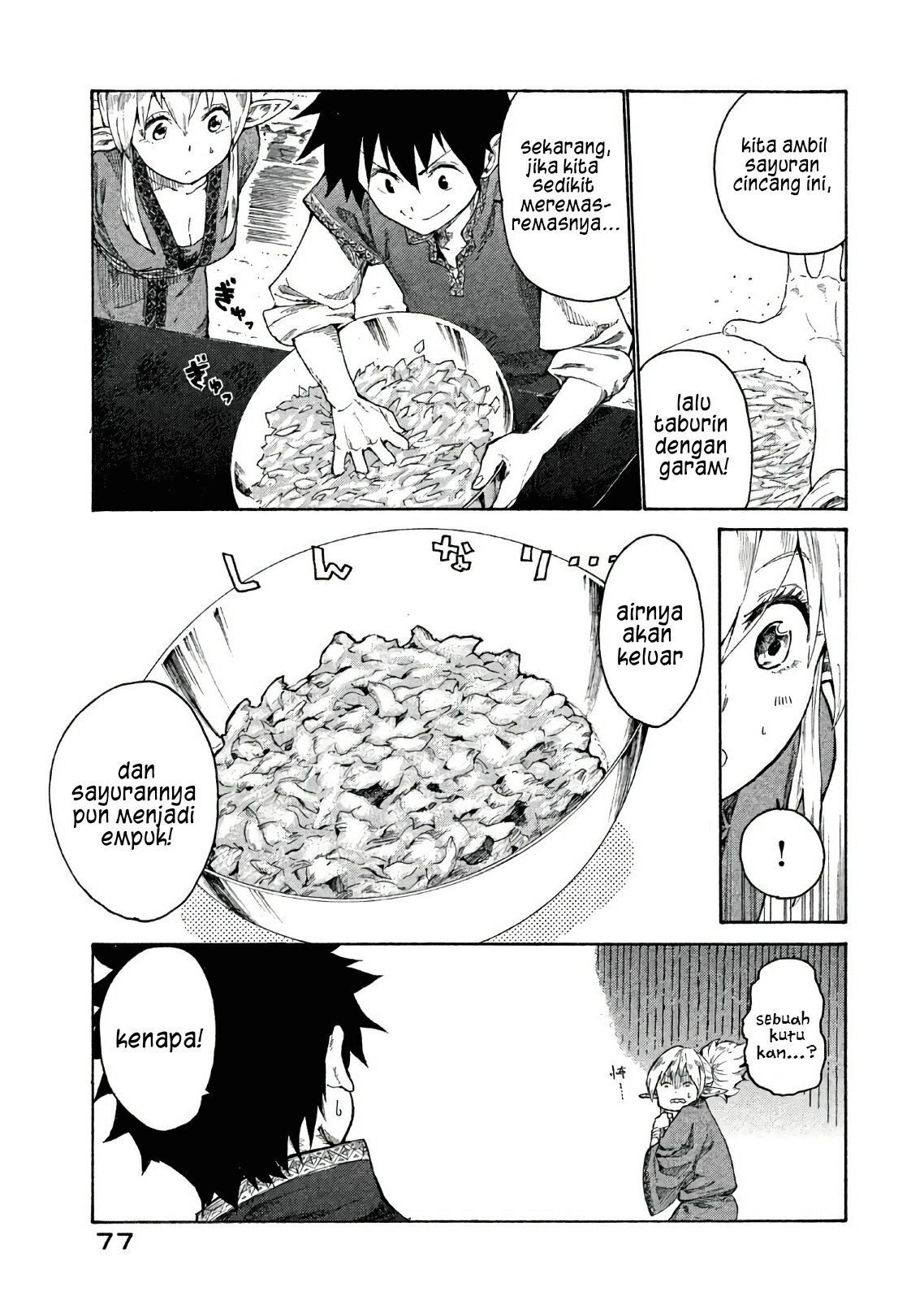 Mazumeshi Elf to Yuubokugurashi Chapter 02 Gambar 30