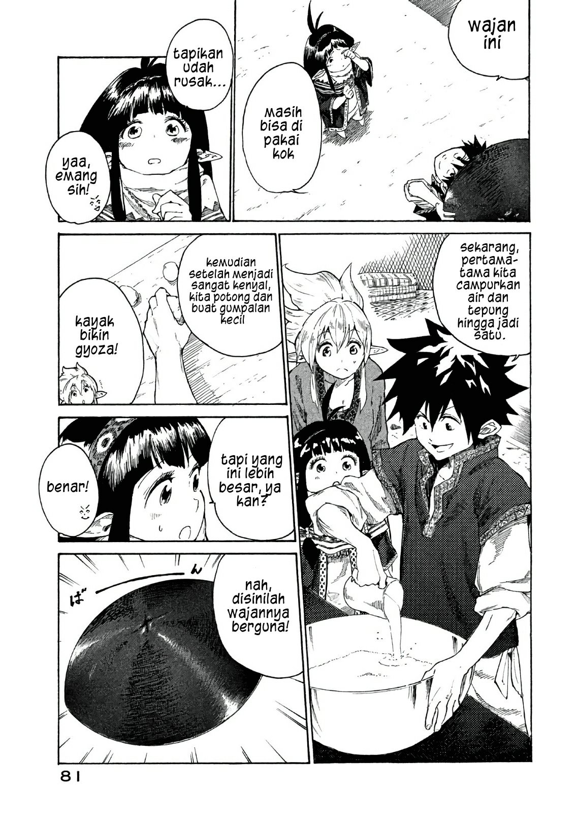 Mazumeshi Elf to Yuubokugurashi Chapter 02 Gambar 34