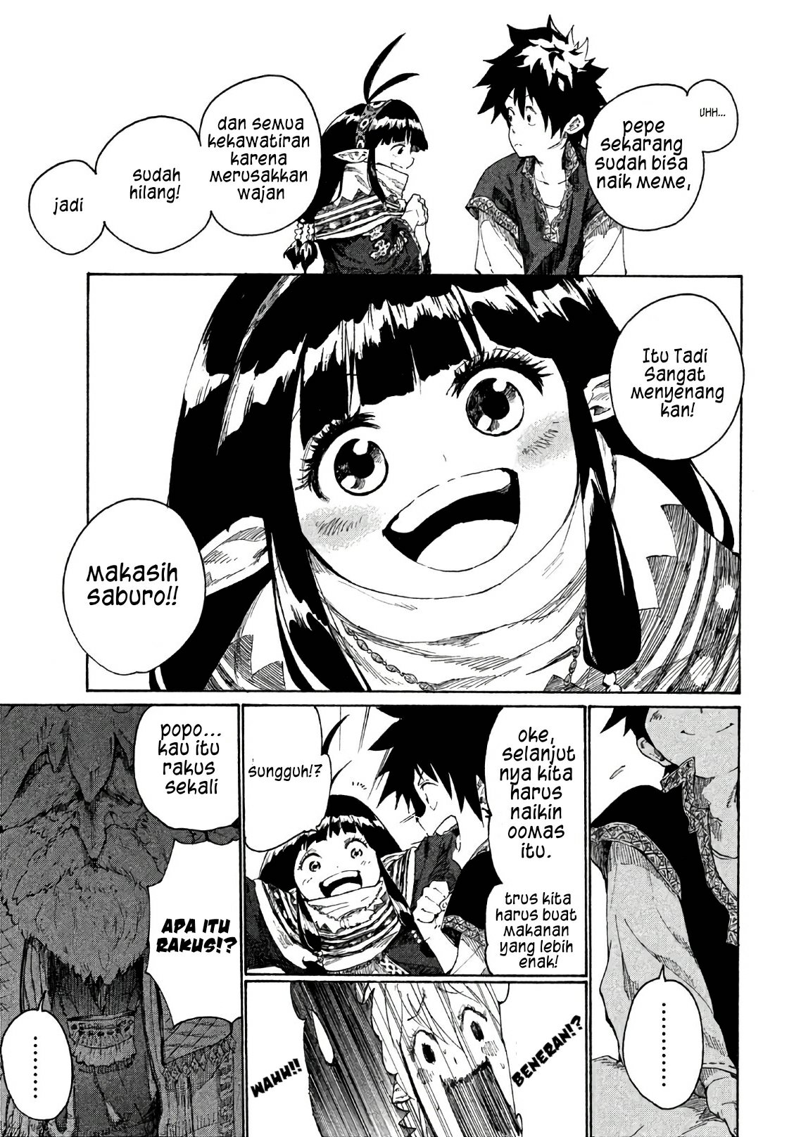 Mazumeshi Elf to Yuubokugurashi Chapter 02 Gambar 40