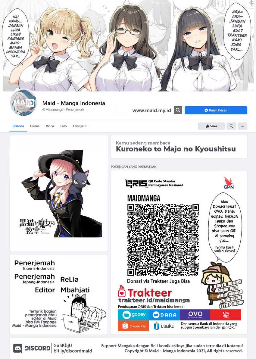 Baca Kuroneko to Majo no Kyoushitsu Chapter 01.2 Gambar 2
