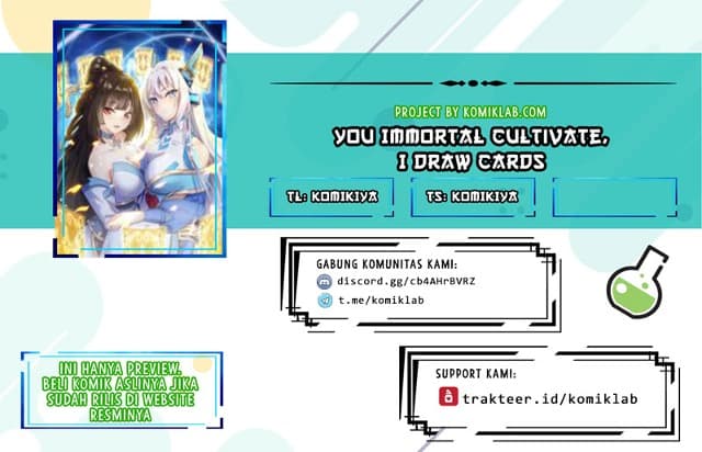 Baca Komik You Immortal Cultivate, I Draw Cards Chapter 04 Gambar 1