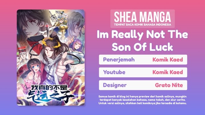 Baca Komik I’m Really Not the Son of Luck Chapter 01 Gambar 1