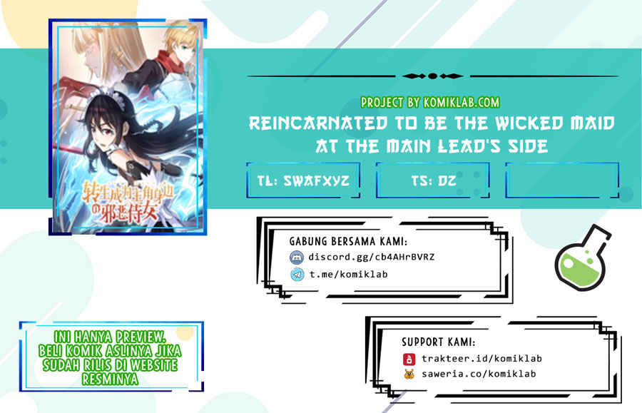 Baca Komik Reincarnated to Be the Wicked Maid at the Main Lead’s Side Chapter 03 Gambar 1