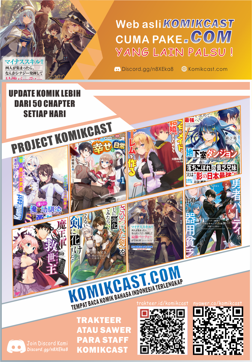 Minus Skill-mochi Yonin ga Atsumattara, Nanka Synergy Hakki Shite Saikyou Party ga Dekita Ken Chapter 02.1 Gambar 29