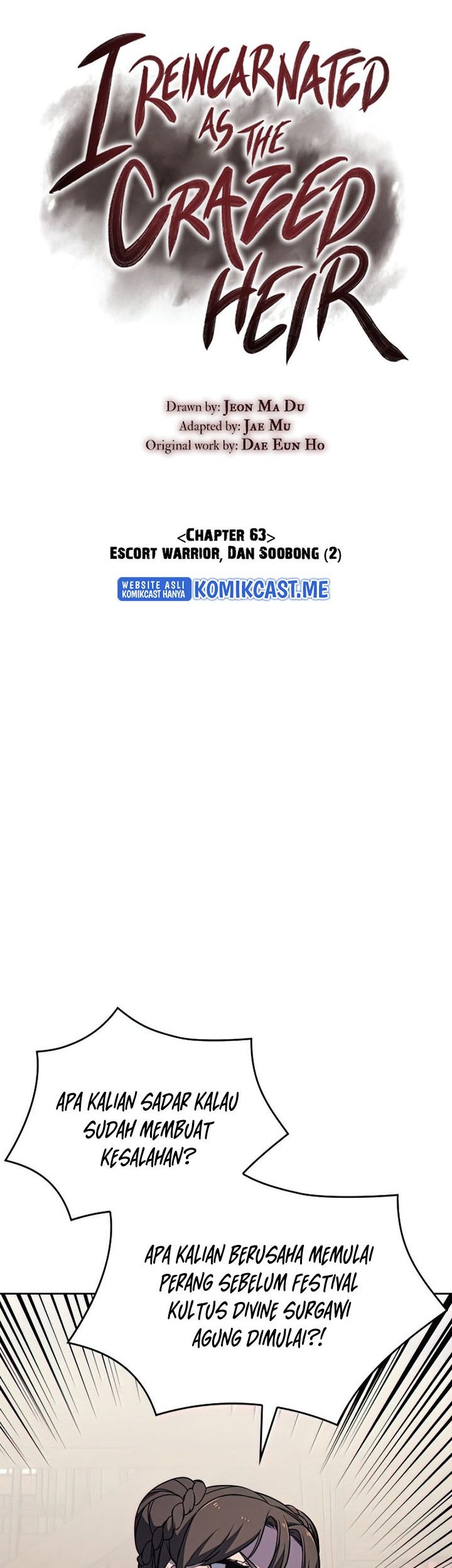 I Reincarnated As The Crazed Heir Chapter 63 Gambar 52