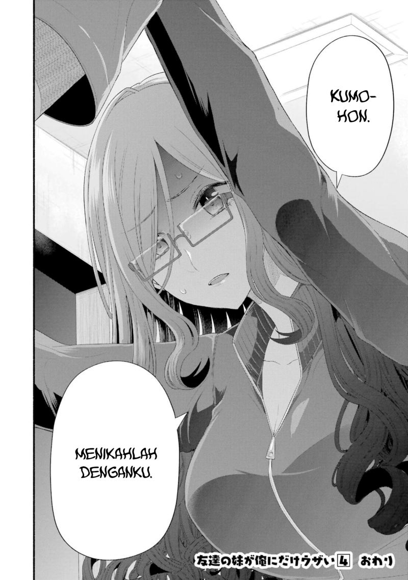 Tomodachi no Imouto ga Ore ni Dake Uzai Chapter 20 Gambar 38