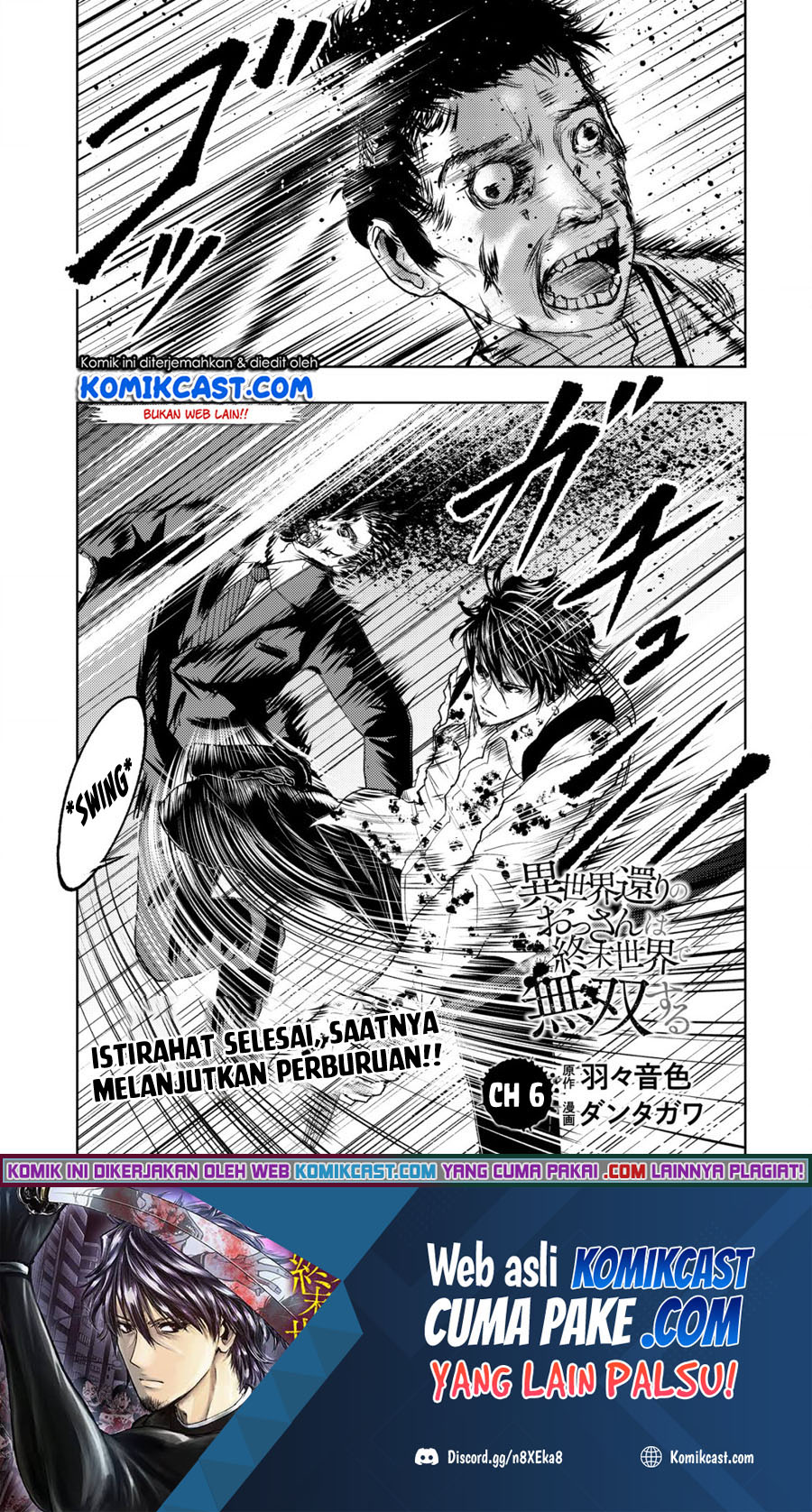 Baca Isekai Kaeri no Ossan wa Shuumatsu de Sekai de Musou Suru Chapter 06 Gambar 2