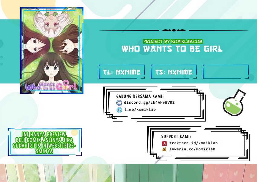 Baca Komik Who Wants To Be Girl Chapter 1 Gambar 1