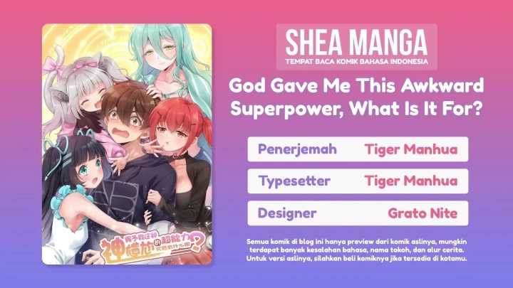 Baca Komik God Gave Me This Awkward Superpower, What Is It For? Chapter 5 Gambar 1