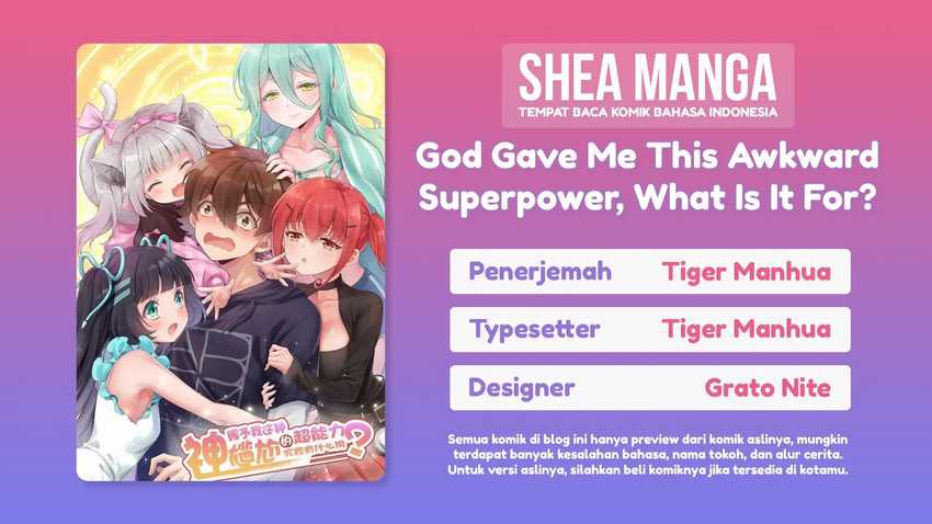 Baca Komik God Gave Me This Awkward Superpower, What Is It For? Chapter 03 Gambar 1