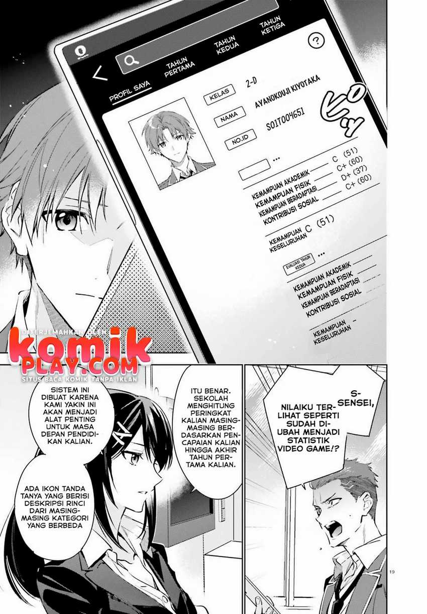 Youkoso Jitsuryoku Shijou Shugi no Kyoushitsu e: 2-nensei-hen Chapter 01.1 Gambar 20