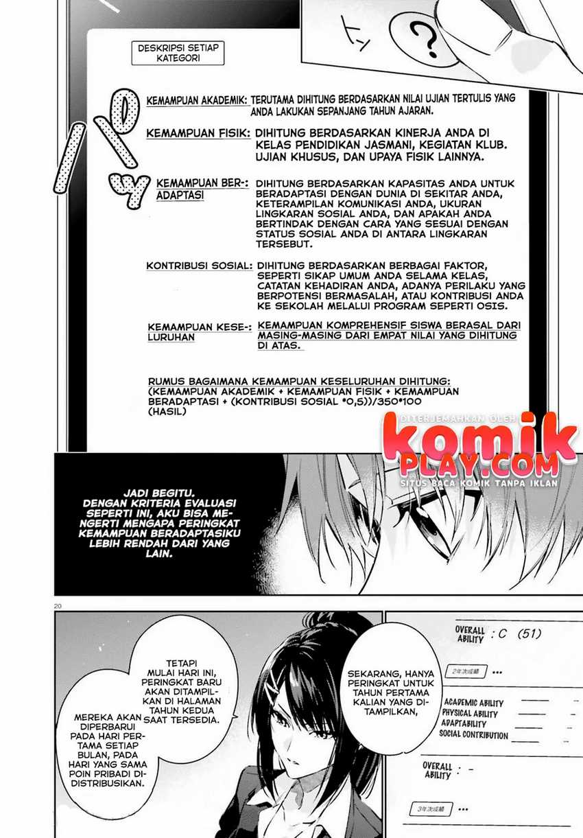 Youkoso Jitsuryoku Shijou Shugi no Kyoushitsu e: 2-nensei-hen Chapter 01.1 Gambar 21