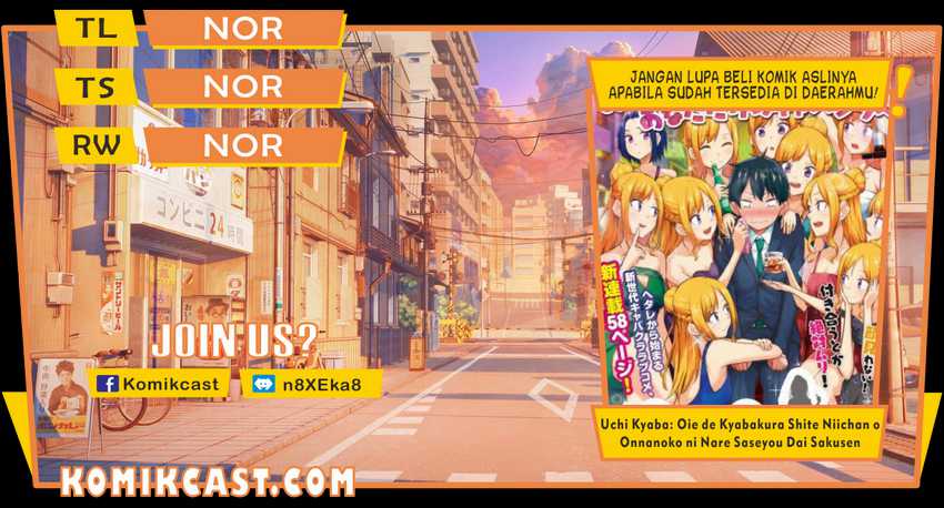 Baca Komik Uchi Kyaba: Oie de Kyabakura Shite Niichan o Onnanoko ni Nare Saseyou Dai Sakusen Chapter 01.2 Gambar 1
