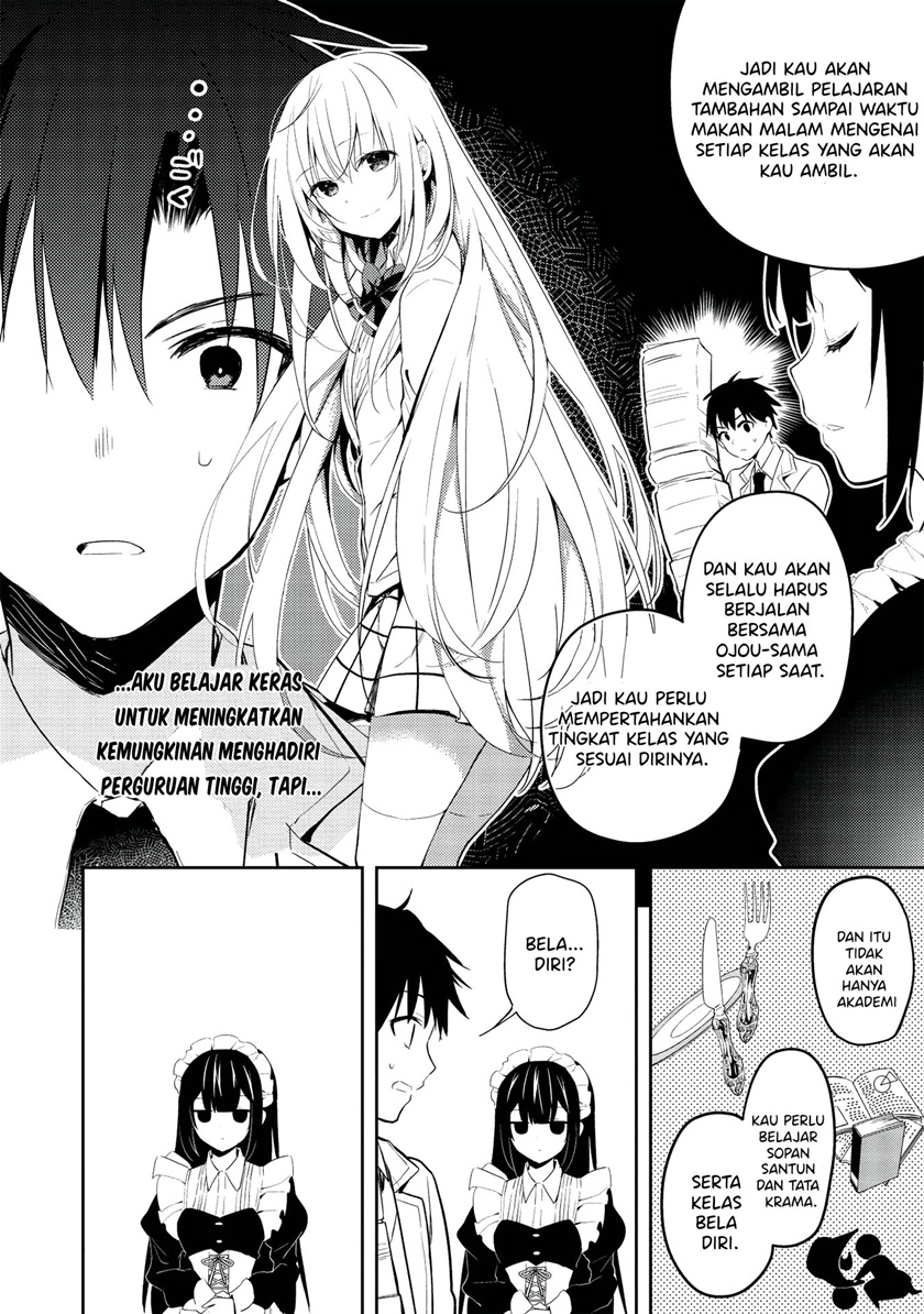 Saijo no Osewa ~Takane no Hana Darakena Meimon Kou de, Gakuin Ichi no Ojou-sama (Seikatsu Noryoku Kaimu) o Kagenagara Osewa suru Koto ni Narimashita~ Chapter 02.2 Gambar 15
