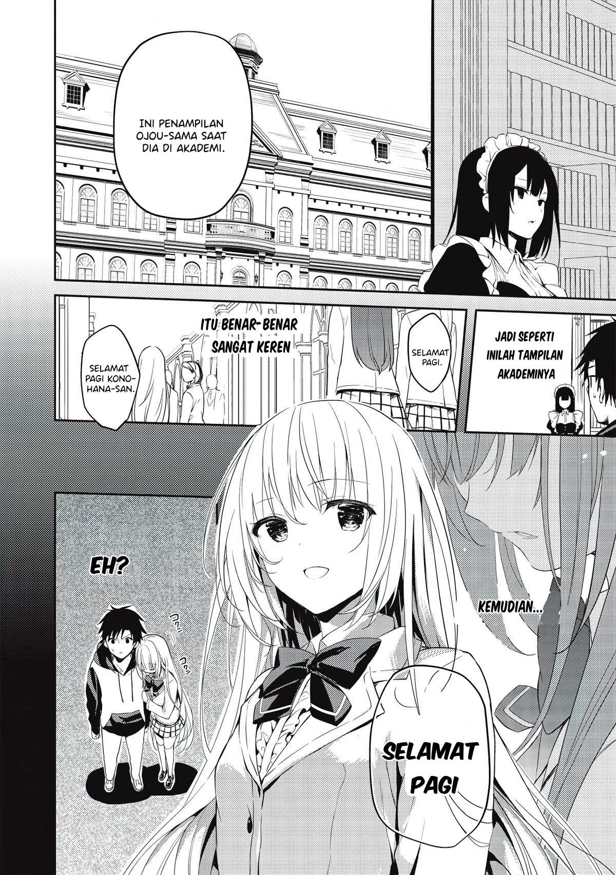 Saijo no Osewa ~Takane no Hana Darakena Meimon Kou de, Gakuin Ichi no Ojou-sama (Seikatsu Noryoku Kaimu) o Kagenagara Osewa suru Koto ni Narimashita~ Chapter 02.1 Gambar 14