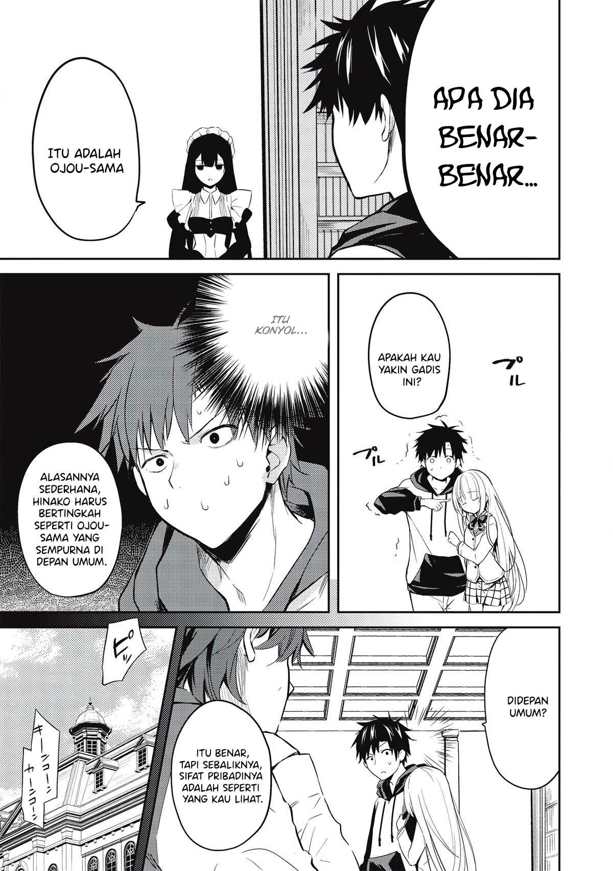 Saijo no Osewa ~Takane no Hana Darakena Meimon Kou de, Gakuin Ichi no Ojou-sama (Seikatsu Noryoku Kaimu) o Kagenagara Osewa suru Koto ni Narimashita~ Chapter 02.1 Gambar 17
