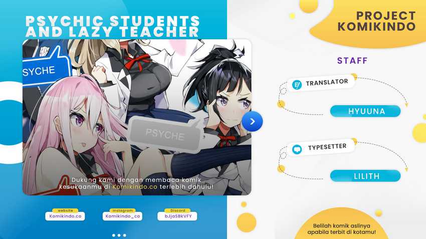 Baca Komik Psychic Students And A Lazy Teacher Chapter 02.1 Gambar 1