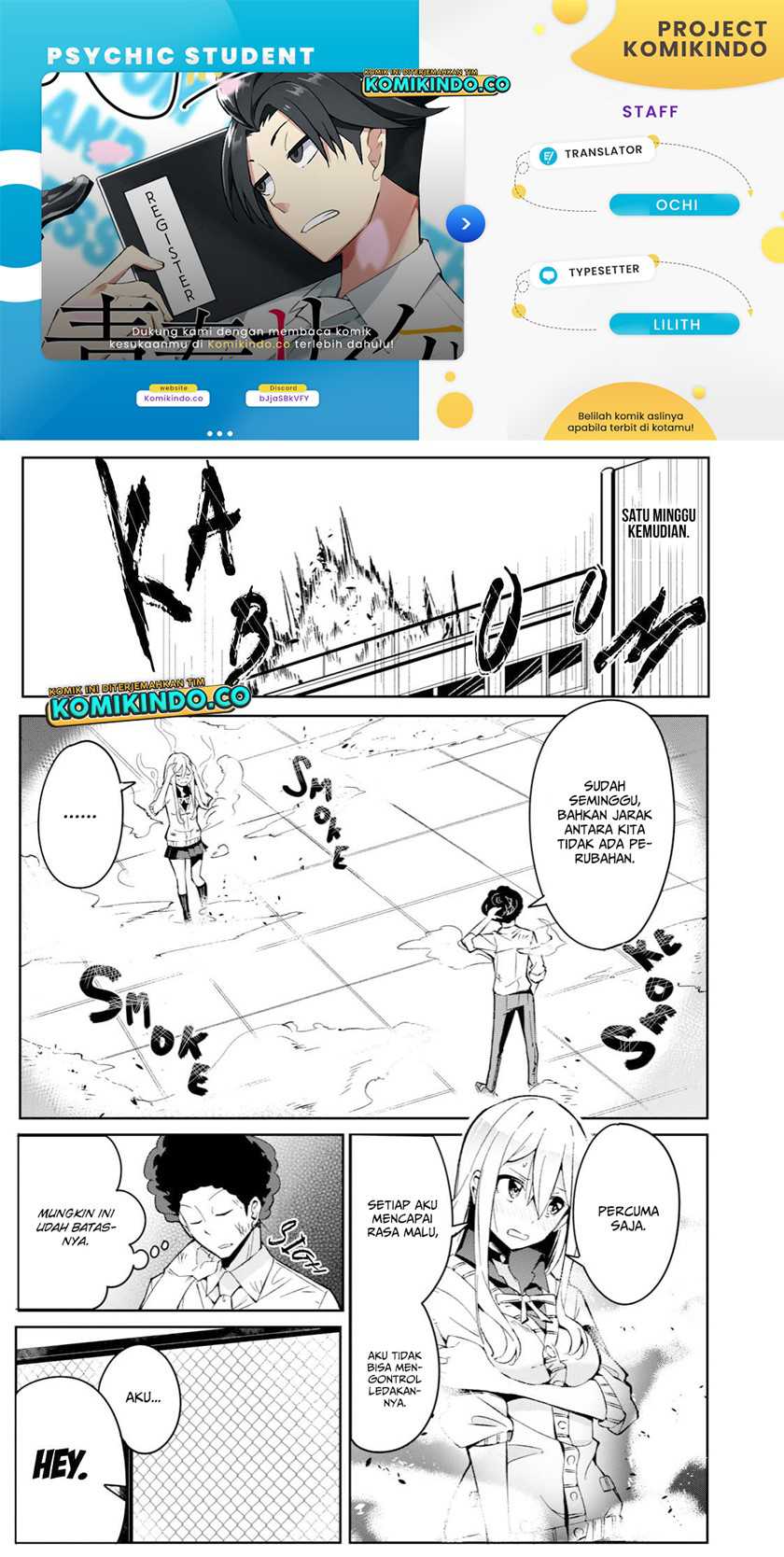 Baca Komik Psychic Students And A Lazy Teacher Chapter 01.2 Gambar 1