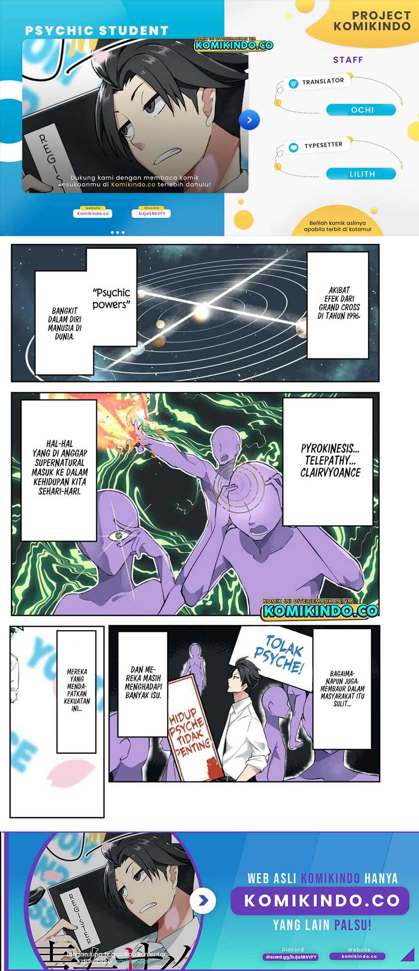 Baca Komik Psychic Students And A Lazy Teacher Chapter 01 Gambar 1