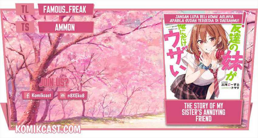 Baca Komik The Story of My Sister’s Annoying Friend Chapter 02 Gambar 1