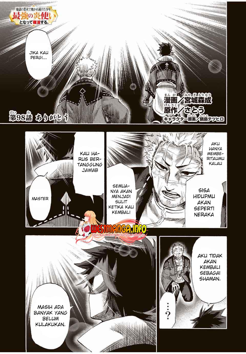 Baca  Jigoku no Gouka de Yaka re Tsuzuketa Shounen. Saikyou no Honou Tsukai to Natte Fukkatsu Suru. Chapter 98 Gambar 2