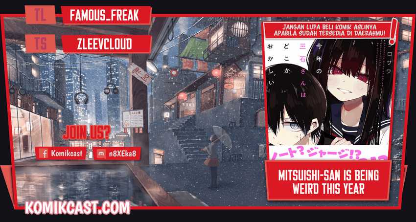 Baca Komik Mitsuishi-San Is Being Weird This Year Chapter 02 Gambar 1