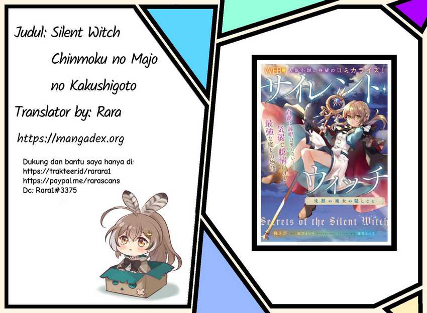 Baca Komik Silent Witch Chinmoku no Majo no Kakushigoto Chapter 00.1 Gambar 1