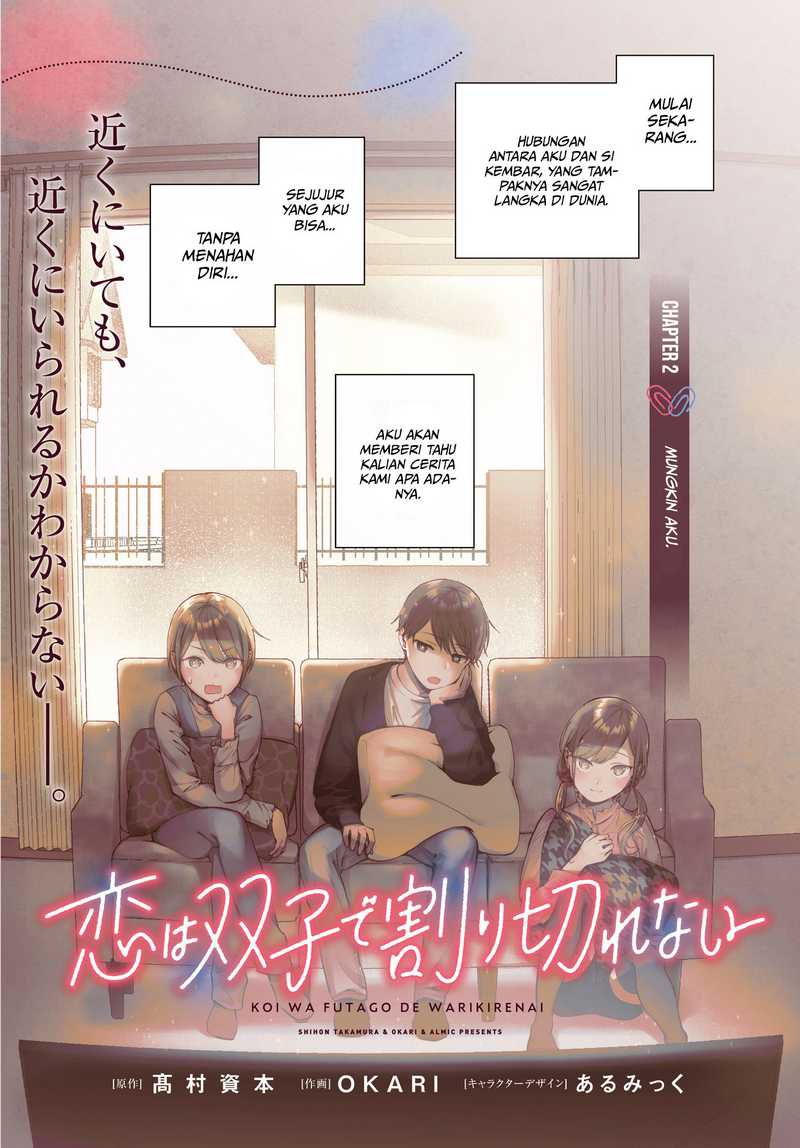 Baca Koi wa Futago de Warikirenai Chapter 02 Gambar 2