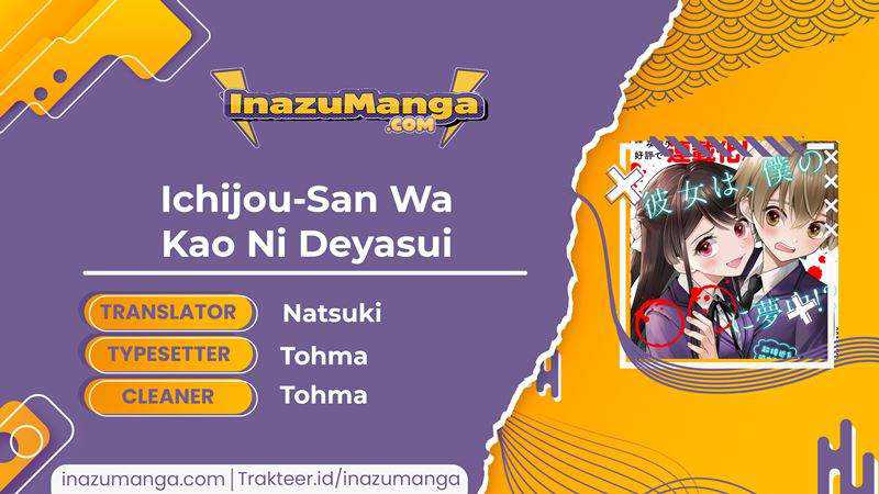 Baca Komik Ichijou-san wa Kao ni Deyasui Chapter 02 Gambar 1