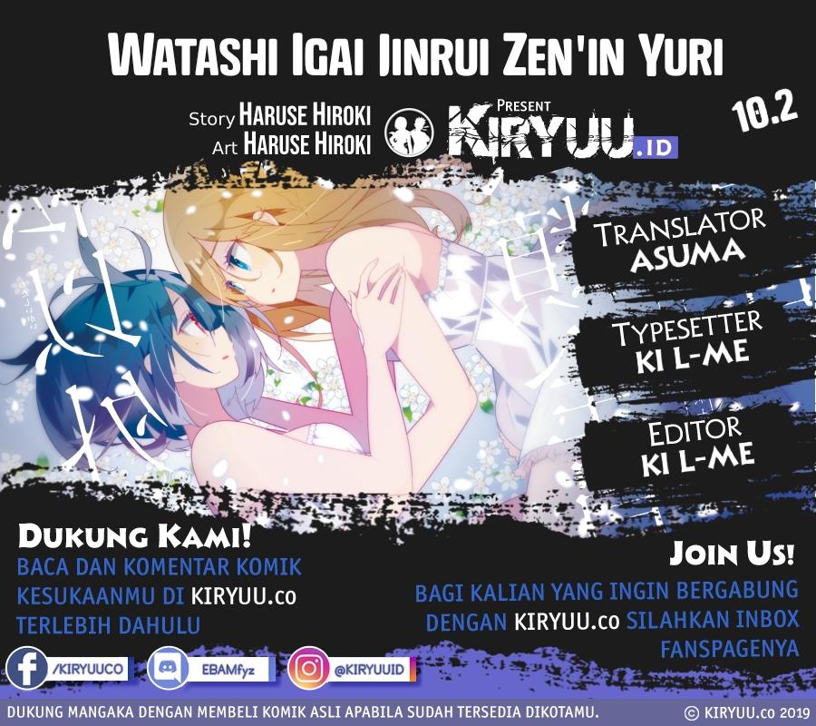 Baca Komik All of Humanity is Yuri Except For Me Chapter 10.2 Gambar 1