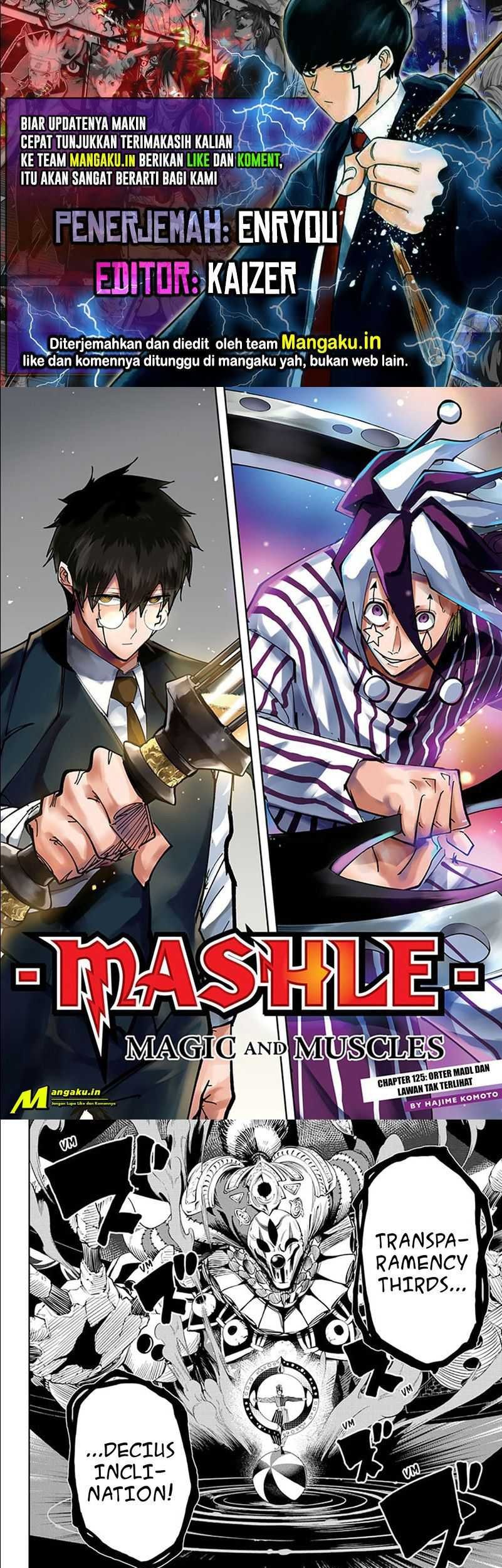 Baca Komik Mashle: Magic and Muscles Chapter 125 Gambar 1