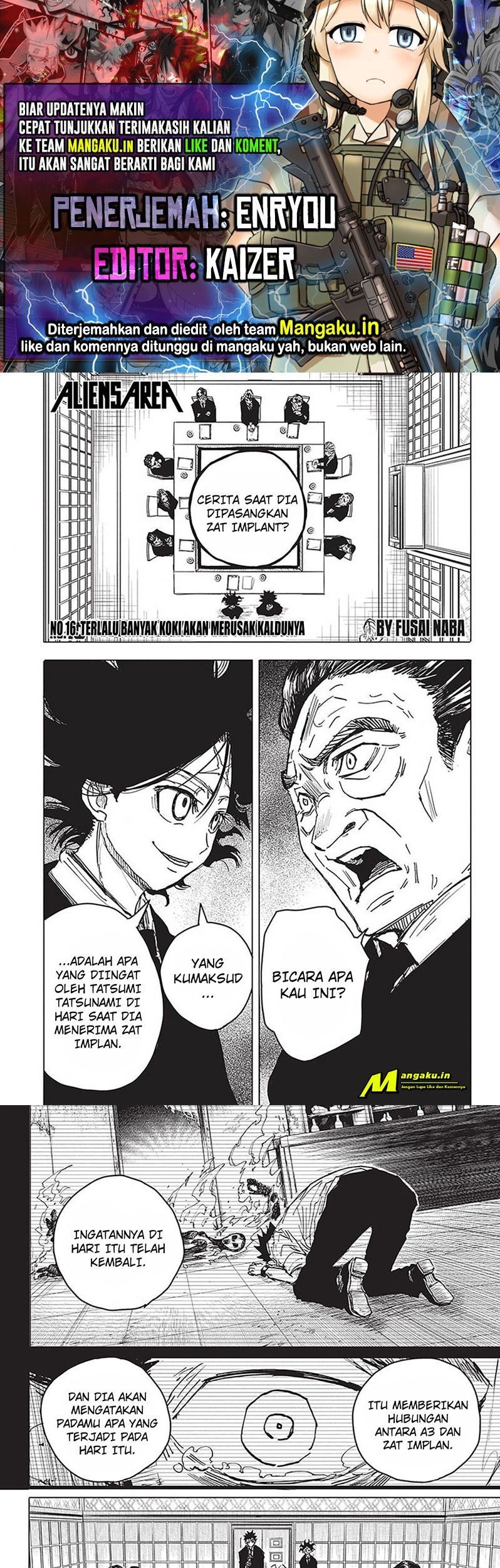Baca Komik Aliens Area Chapter 16 Gambar 1