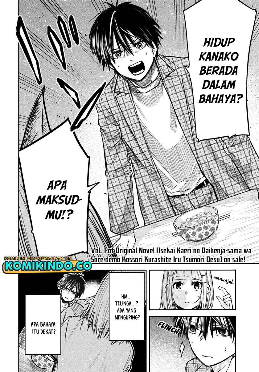 Isekai Kaeri no Daikenja-sama wa Sore Demo Kossori Kurashite Iru Tsumori desu Chapter 03 Gambar 3