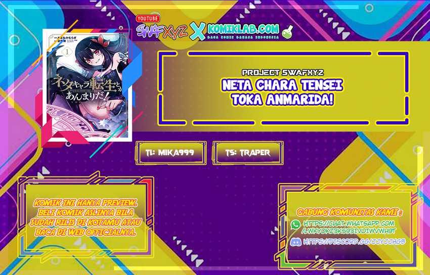 Baca Komik Neta Chara Tensei Toka Anmarida! Chapter 13 Gambar 1