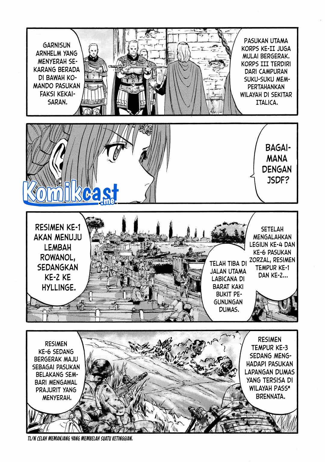 Gate – Jietai Kare no Chi nite Kaku Tatakeri Chapter 116 Gambar 16