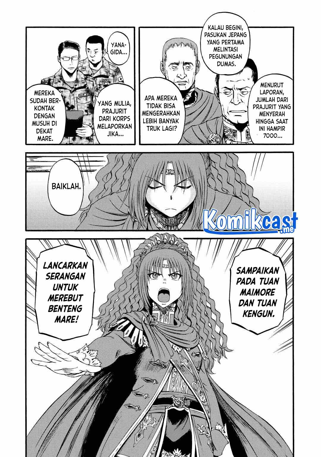 Gate – Jietai Kare no Chi nite Kaku Tatakeri Chapter 116 Gambar 17