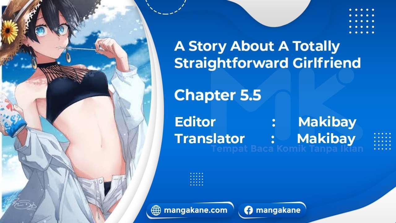 Baca Komik A Story About A Totally Straightforward Girlfriend Chapter 5.5 Gambar 1