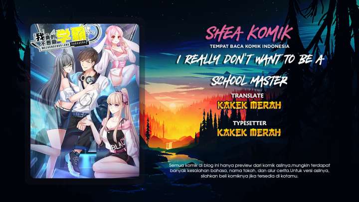 Baca Komik I Really Don’t Want To Be A School Master Chapter 13 Gambar 1