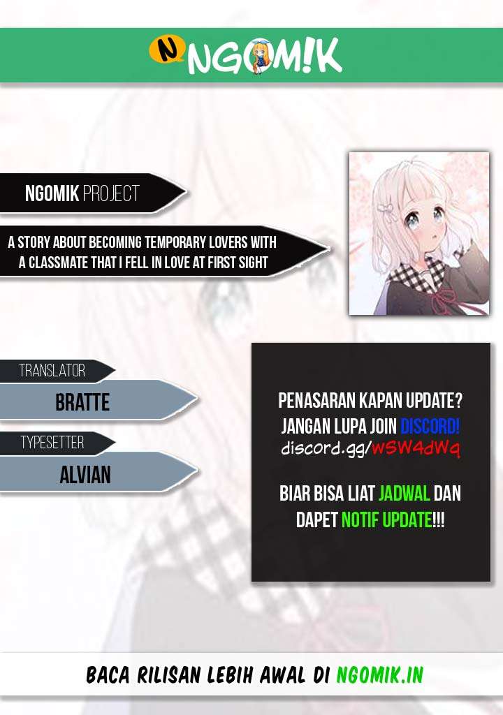 Baca Komik A story about becoming Temporary Lovers with a classmate that I fell in love at first sight Chapter 00.1 Gambar 1