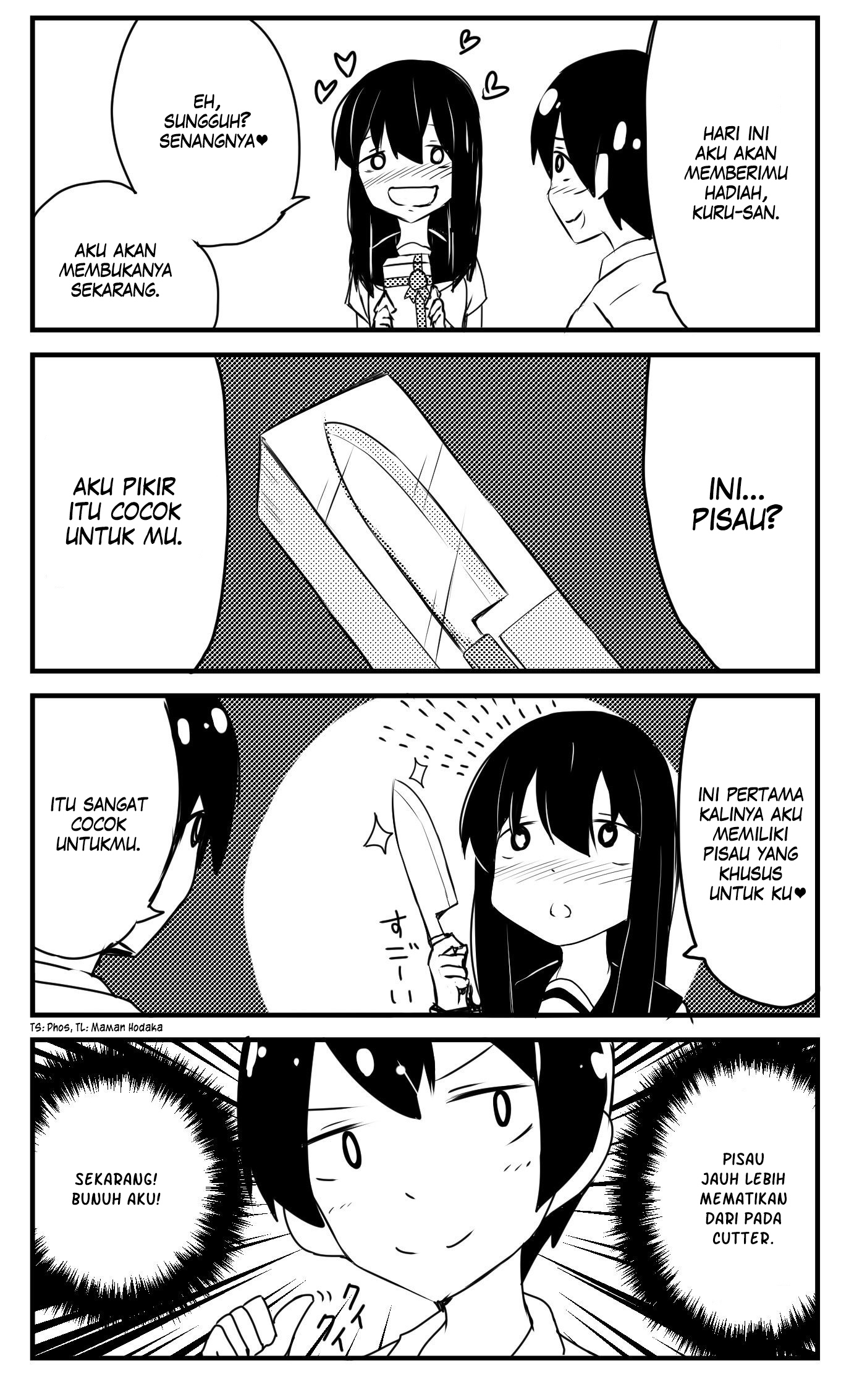 Baca Komik A Story About Wanting To Commit Suicide, But It’s Scary So I Find A Yandere Girl To Kill Me, But It Doesn’t Work Chapter 2 Gambar 1