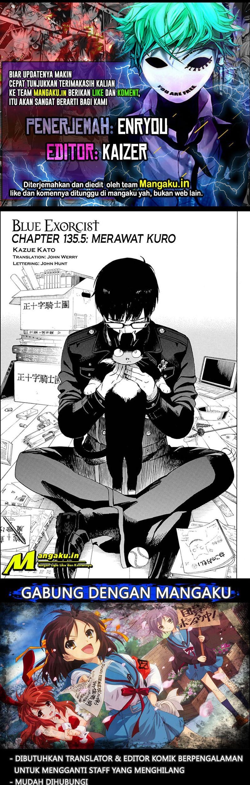 Baca Komik Ao no Exorcist Chapter 135.5 Gambar 1